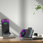 PowerGlow 4-in-1 Wireless Charging Station // Black