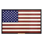 50 Star Wooden American Flag // Horizontal Medium Size