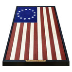 Betsy Ross Wooden American Flag // Vertical Medium Size