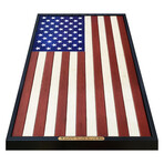 50 Star Wooden American Flag // Vertical Medium Size