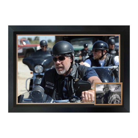 Ron Perlman // Signed Sons of Anarchy Framed Display // Motorcycle