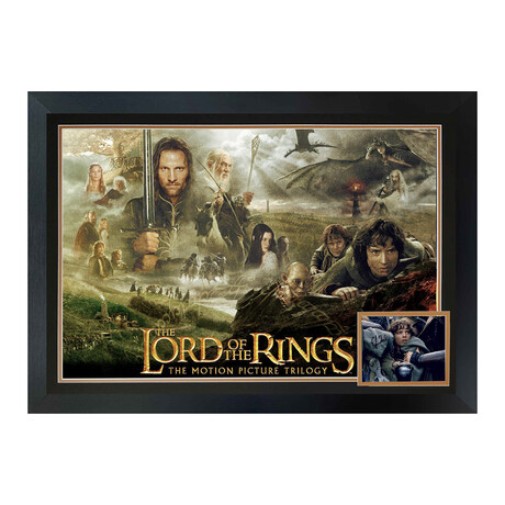 Elijah Wood // Signed Lord of the Rings Framed Display // Fantasy Collectible