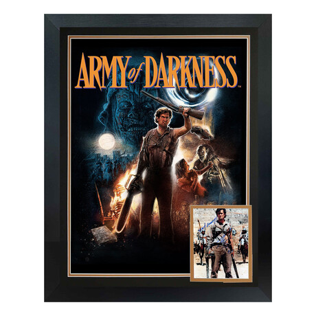 Bruce Campbell // Signed Army of Darkness Framed Display // Horror Collectible