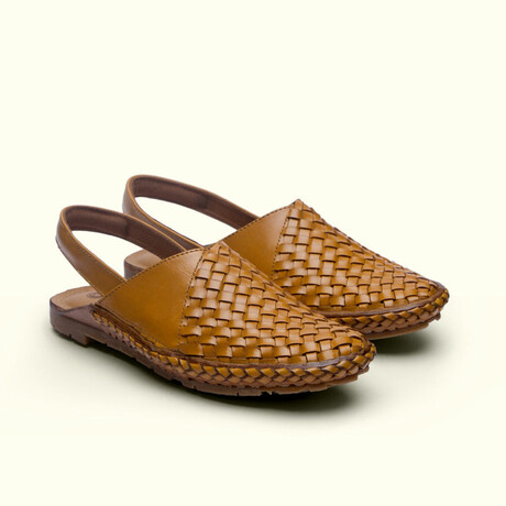 Theo Leather Sandals // Tan (US: 7)