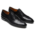 Leather Cap Toe Oxford w/ Goodeyear Welt Construction // Black (US: 7)