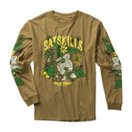 Parks Project // Unisex // Catskills Flower Patch Long-Sleeve T-Shirt // Brown (M)