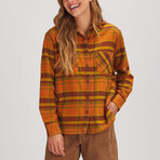 Stoic // Women's // Daily Flannel // Rust Plaid (XS)