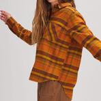Stoic // Women's // Daily Flannel // Rust Plaid (XS)