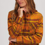 Stoic // Women's // Daily Flannel // Rust Plaid (XS)