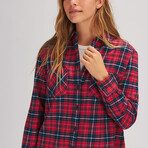 Stoic // Women's // Daily Flannel // Cherry Plaid (S)