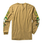 Parks Project // Unisex // Catskills Flower Patch Long-Sleeve T-Shirt // Brown (M)