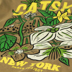 Parks Project // Unisex // Catskills Flower Patch Long-Sleeve T-Shirt // Brown (M)