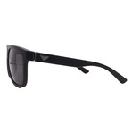 Armani // Men's EA4182U 500187 Square Sunglasses // Black Red + Gray