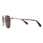 Rag & Bone // Mens RNB5047/S J5G pilot Sunglasses // Gold + Grey