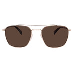 Rag & Bone // Mens RNB5047/S J5G pilot Sunglasses // Gold + Grey