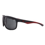 Armani // Men's EA4199U 500187 Square Sunglasses // Matte Black Red + Gray