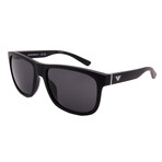 Armani // Men's EA4182U 500187 Square Sunglasses // Black Red + Gray