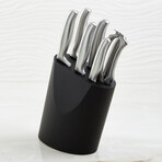 BergHOFF DiNA Frame 8pc Stainless Steel Knife Block Set
