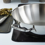 BergHOFF DiNA Helix Recycled 18/10 Stainless Steel 12" Wok 5.6qt.