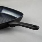 BergHOFF DiNA Helix Recycled Aluminum Nonstick Ceramic Grill Pan, 10.25"