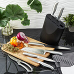 BergHOFF DiNA Frame 8pc Stainless Steel Knife Block Set