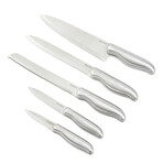 BergHOFF DiNA Entity 6pc Stainless Steel Knife Block Set