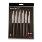 BergHOFF DiNA Matrix 6Pc Stainless Steel Steak Knife Set, 4.5"