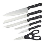 BergHOFF DiNA Pica 7pc Stainless Steel Knife Block Set