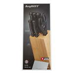 BergHOFF DiNA Pica 7pc Stainless Steel Knife Block Set
