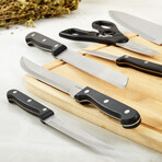 BergHOFF DiNA Pica 7pc Stainless Steel Knife Block Set