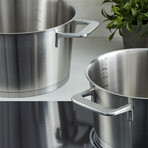 BergHOFF DiNA Meta 7pc Recycled Cookware Set with Nonstick Fry Pan