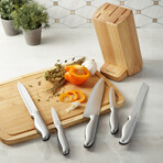BergHOFF DiNA Entity 6pc Stainless Steel Knife Block Set
