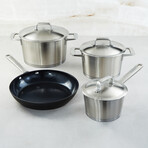 BergHOFF DiNA Meta 7pc Recycled Cookware Set with Nonstick Fry Pan