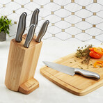 BergHOFF DiNA Entity 6pc Stainless Steel Knife Block Set