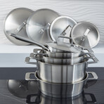 BergHOFF DiNA Meta 10pc Recycled 18/10 Stainless Steel Cookware Set