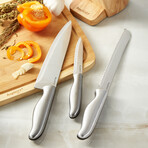 BergHOFF DiNA Entity 6pc Stainless Steel Knife Block Set