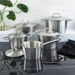 BergHOFF DiNA Meta 10pc Recycled 18/10 Stainless Steel Cookware Set