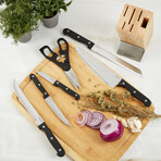 BergHOFF DiNA Pica 7pc Stainless Steel Knife Block Set