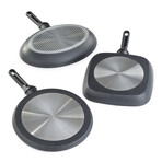 BergHOFF DiNA Helix 3pc Nonstick Specialty Cookware Set, Recycled Aluminum