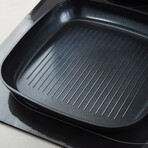 BergHOFF DiNA Helix 5pc Nonstick Specialty Pan Set with Turner, Recycled Aluminum