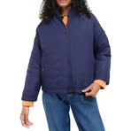 Barbour // Women's // Printed Reversible Apia Quilt Jacket // Eternal Ink + Light Trench Starling Print (10)