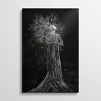 Dark Portrait In Autumn II by Viviana Gonzalez (26"H x 18"W x 1.5"D)