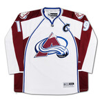 Joe Sakic // Colorado Avalance // Autographed White Jersey