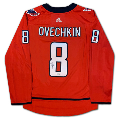 Ovechkin // Washington Capitals // Signed Red Jersey Goal Record Ltd Ed /8