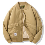 Oversized Bomber Jacket // Khaki (L)