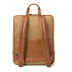 Rhodes Commuter Backpack // Brown Antique + Tan