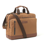 Hudson Waterproof Briefcase // Cognac