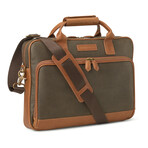 Rhodes Briefcase // Brown Antique + Tan