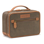 Antique Cotton Travel Kit // Brown Antique + Tan