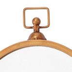 Brook Mirror, Antique Brass